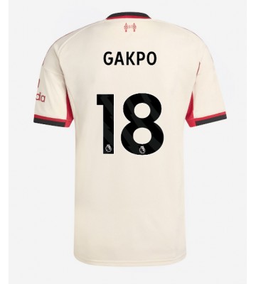 Lacne Muži Futbalové dres Liverpool Cody Gakpo #18 2025-26 Krátky Rukáv - Preč